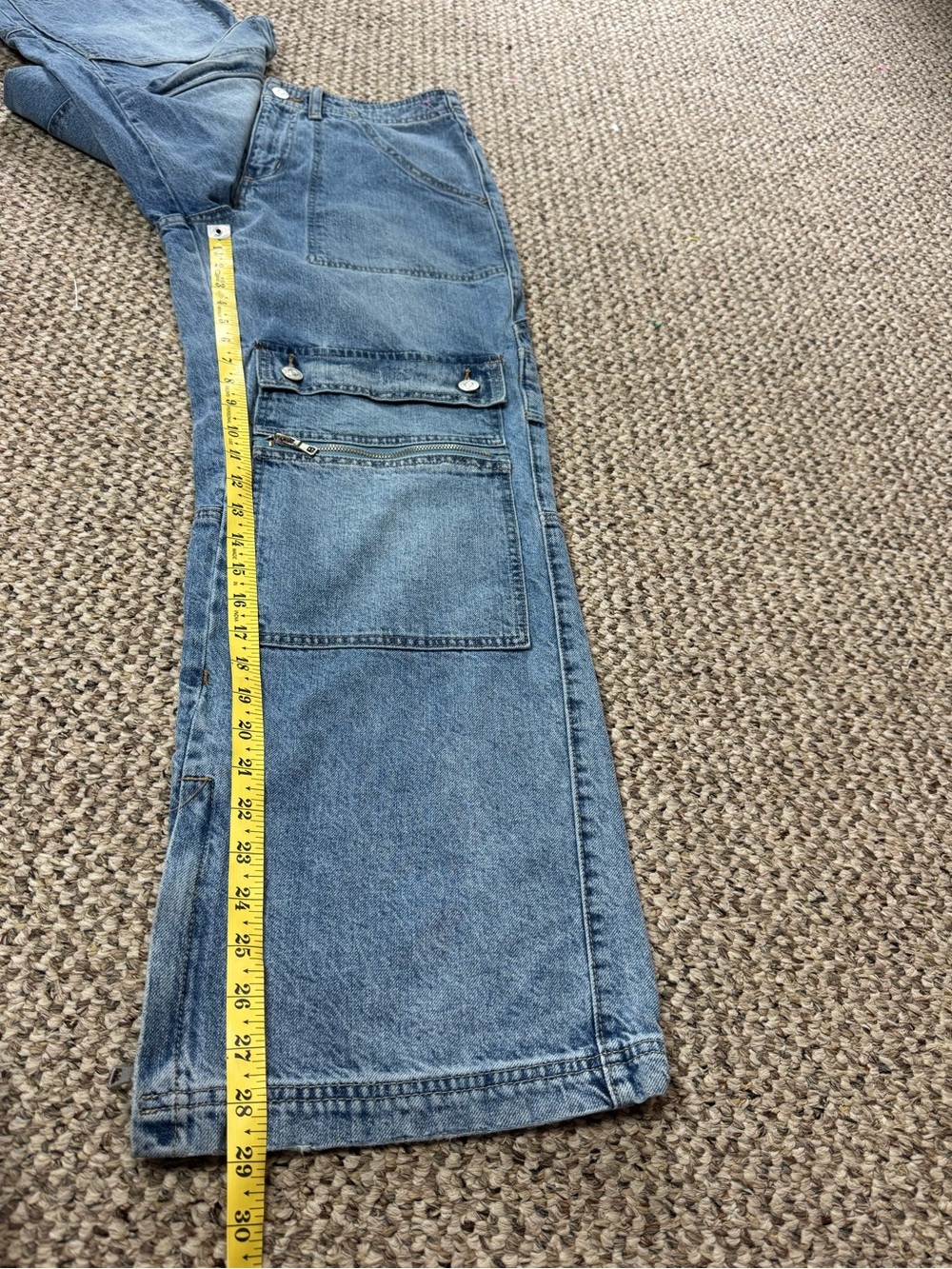 Free People We The Free CRVY Under Construction Cargo Jeans size 27 - Picture 11 of 11